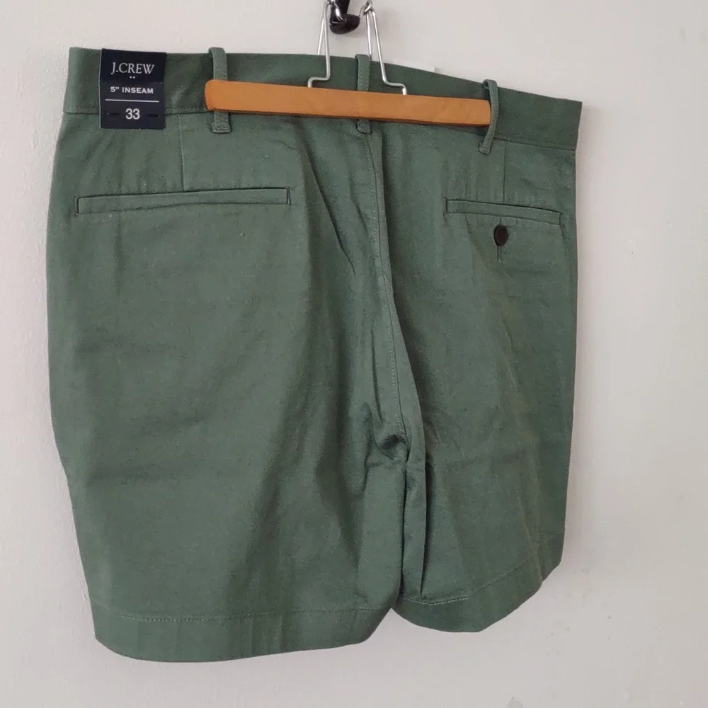 BRAND NEW J. Crew Olive Green Flat Front Shorts